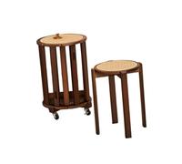 Générique Tabourets gigognes à roulettes, tabourets de Table de Chevet, Tables d'appoint Portables 4 en 1, for Chambre à Coucher, Salon, Bureaux, Appartement(Color 1)