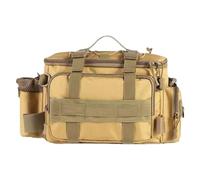 Générique Tackle Bag - Shoulder Fishing Pack, Angling Gear Carrier, 15.75x7.87x4.72 inches Portable Multi Pocket Organizer Case | Durable Outdoor Utility Storage, Hands Free Travel Solution