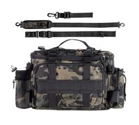 Générique Tackle Box Bag - Large Capacity Gear Storage, 5-Star Waterproof Fishing Tackle Storage Bag for Saltwater & Freshwater, Heavy Duty Tacle Organizer for Lake, River & Shore