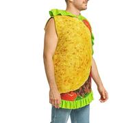 Générique Taco Costume for Adults - Funny Halloween Taco Burrito Cosplay Outfit | Festive Food Costume Party Supplies | For Men Women Teens Adults School Carnival Photoshoot Birthday Holiday Event