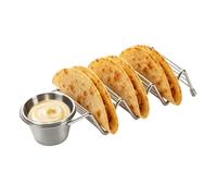 Générique Taco Holders - Stainless Steel Rack, Tortilla Serving Stand