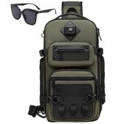 Générique Tactical Sling Bag for Men, Anti-Theft Oxford Cloth Shoulder Bag, Waterproof Chest Pack for Daily Travel Outdoor Hiking