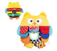 Générique Tactile Sensory Toys, Multi-Textured Owl Stuffed Animals | Kids Animal Play Sensory Games for Boys Girls Daycare Homeschool Preschool Playroom Travel Car Party Birthday