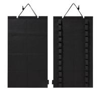 Générique Tae Kwon Do Belt Display, Felt Belt Organizer, Martial Arts Holder, Non-Woven Fabric Material, Space-Saving Design, Den Wall Living Room Use, 24.61x13.58 inches Black 1 Piece