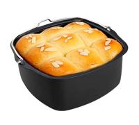 Générique Taglia pour aérien Fryer | Conteneurs en silicone la friteuse à air Moule de gâteau acier carré et aluminium l'utilisation des aliments, pots non bâton accessoires rési