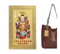 Générique Tai Sui Karte - Talisma | Glückskarte Aus Kupfer Für Brieftasche & Auto, Spiritueller Segen Für Das Jahr Des Pferdes, Chinesische Neujahr Deko, Schutzkarte, 1 Stück.