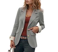 Générique Tailleurs-Robes Femme - Blazer Femme Oversize - Veste pour Femme Style Décontracté Coréen Coupe Ajustée Manches Longues Bicolore Idéale pour Le Travail Ou Au Quotidien