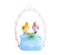 Générique Talking Bird, Voice-Activated Sensor Figurine Toy, Cute Interactive Animal Model, Realistic Chirping Bird for Toddler, Outdoor Decor, Bedroom Display, Party Favor Gift