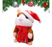 Générique Talking Hamster - 15cm Electric Record & Repeat Animal | Interactive Voice Recording Soft Stuffed Toy | Talking Educational Plush Toy for Kids Usage