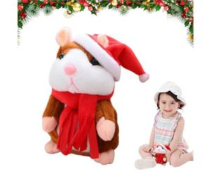 Générique Talking Hamster Toy - Plush Interactive Toys Talking Hamster - Toys Repeats What You Say, Stuffed Animals Plush Toy for Girl Boy Birthday Christmas 5.91 inches