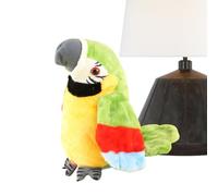Générique Talking Parrot Toy, Plush Bird Speaker, 4.72x4.33in Authentic Educational Voice Mimic, Realistic Twerking Motion, Soft Interactive Plush for Travel, Nursery, Bedtime Use