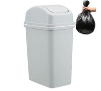 Générique Tall Kitchen Trash Can - 10L Swing Lid Garbage Bin, Thickened Waste Basket | Leak Proof Kitchen Trash Container for Bathroom Bedroom Counter Office Home Durable-Trash Can with Removable Lid