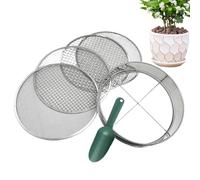 Générique Tamis à Compost - Grillage de Criblage Compact pour Jardin,Toile de Tamisage pour Cailloux | pour Jardinage Pots Gazon Litière Féline et Débris de Compost