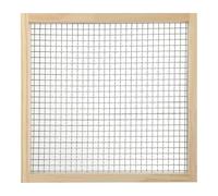 Générique Tamis à Passoire Cribleur Jardinage Bois Acier Inoxydable Outil Léger Adapté à Entretien Pépinière Décoration Maison, Diamètre du Trou 5 Mm