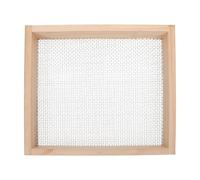 Générique Tamis à Terre pour Jardinage, Tamis à Pierres, à Compost en Bois, Capture la Terre, Les Pierres et la sciure de Bois, 32 x 29 cm, Maille de 3 mm