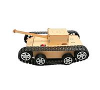 Générique Tank Assembly Toy, Assembly Tanks Vehicle, 7.87x4.92x3.74 inches Scientific Wooden Electric Model, Educational Activity, Play Motorized Toys for Kids, Build & Science Project Kit