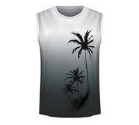Générique Tank Top Blanc Homme - Débardeur Homme Plage Débardeurs pour Hommes pour Tous Les Jours et en extérieur t-Shirts sans Manches décontractés et élégants Parfaits pour la Plage et la détente