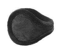 Générique Tank Top -oreilles hiver -oreilles pour hommes en peluche chaud cuir -oreilles chauds -oreilles Tank Top Gepolstert (Black, One size)