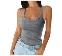 Générique Tank Tops Femme Débardeurs Debardeur Soutien Gorge Integre Mode Haut Sport Sans Coutures Noir Croc Top Avec Armatures De Dos Large Pour Les Rendez-Vous Galants Intégré Bretelle D'été Ete