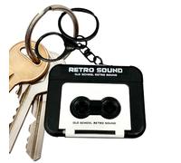 Générique Tape Recorder Keychain - Playable Purse Ornament, Cassette Player Bag Pendant for Kids Keychain Accessory with for Decoration and Entertainment Function Musical Passion Inspiration
