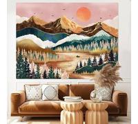 Générique Tapestries Extra Large 180 x 230 cm, Custom Image Logo Text Personalized Tapestry Wall Hanging Backdrop, Multicolored Modern Prints Pink, Orange, Green, Blue, Brown, White,