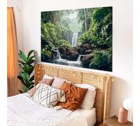 Générique Tapestries Extra Large 200 x 300 cm, Custom Images Banners Signs Personalized Tapestry Wall Hanging, Green Forest Tree Multicolored Modern Prints,