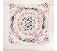 Générique Tapestries Extra Large 200 x 300 cm, Custom Images Banners Signs Personalized Tapestry Wall Hanging, Multicolored Art Deco Vintage Floral Beige, Purple, Orange, Green,