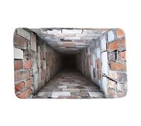 Générique Tapis 3D à Effet d'optique, Tapis Effet Trou sans Fond, paillasson antidérapant Effet piège, Fissure au Sol décorative, idéal pour l'entrée (Multicolore-D)