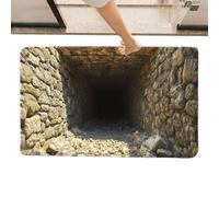 Générique Tapis 3D avec Effet D'Illusion Optique,Tapis Anti-Dérapant À Illusion D'Abîme Infini, de Porte d'Entrée | pour Intérieur Extérieur Chambre Salle de Bain Entrée Porte d'Entrée