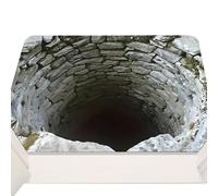 Générique Tapis 3D Illusion d'Optique - Paillasson Antidérapant Absorbant Motif Abysse Briques Pierre,Lavable en Machine - pour Entrée Extérieure Porte d'Entrée Salle de Bain Chambre Balcon