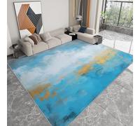 Générique Tapis 3D Rêveur Peinture Graffiti, Tapis Salon Extérieur Intérieur Terrasse Balcon Cuisine Chambre Rectangle Antidérapant Enfant Ado Décoration, Bleu 120 x 160 cm