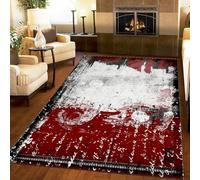 Générique Tapis 50x80 cm Imitation Cachemire Doux Motif 3D Briefe Antidérapant Lavable Machine et Main Nettoyage Facile Dunkler Stil Abstrakt Vintage Tapis Déco pour Cuisine entrée côté lit8K-0