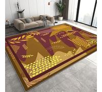 Générique Tapis 80x120 cm Imitation Cachemire Doux Motif 3D Fleurs Antidérapant Lavable Machine et Main Nettoyage Facile Abstrait Moderne Tapis Déco pour Chambre Bureau Coin 30K-1