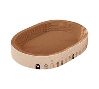 Générique Tapis à gratter pour Chat - Papier 50x36x10 cm | Lit de Repos interactif pour Chats avec Un Design Robuste et Un Espace de Jeu, Planche à gratter pour Chats | Protection des Meubles