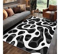 Générique Tapis Abstrait Salon 200x300 cm Motif Moderne 3D Nid d'abeille, Tapis Lavable Antidérapant Doux Poil Court, Decoration Chambre Descente De Lit Carpet, j1d3125