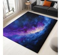 Générique Tapis Abstrait Salon Galaxie Ciel étoilé Ciel Nocturne Nuit étoile à Poils Courts Antidérapant Salon 140 x 200cm Chambre Poil Ras Doux Tapis de Décoration Paillassons pour entrée