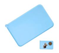 Générique Tapis Alimentaire Silicone - Plateau Rebords Hauts | Mat de Nourriture Chat Chien - 18,9x11,8 Pouces Pad Étanche, Protection Sol Anti-Dérapante pour Bols Eau, Accessoire Cuisine