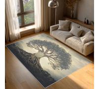 Générique Tapis Arbre de Vie, Tapis Entree Interieur Arbre Viking, Poils Antidérapant Courts Doux Moquette Paillasson Interieur Entree Un Nettoyage Facile 40x60 cm P-&59