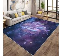 Générique Tapis Attrape-Rêves, Grand Tapis Salon 200x300 Bohème Plume Carpette Chambre, Flanelle Poil Ras Moelleux - Antidérapa Lavable en Machine H-14