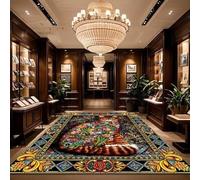 Générique Tapis Bohème pour L'entrée, Tapis De Cuisine Antidérapant, Paillasson Intérieur, Tapis Imprimé Coloré, Vintage, Lavable, pour Le Salon,A,160 * 230cm