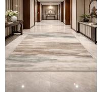 Générique Tapis Carré,Abstrait Vert, Gris, Beige, Marron, 120 x 120 cm, Lavable Tapis pour Chambre Salon Cuisine Bureau Protection du Sol,Facile à Nettoyer,