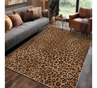Générique Tapis Carré Imprimé Léopard Salon 200x200 cm Motif Guépard Animaux Sexy Sauvage, Tapis Lavable Antidérapant Doux Poil Court, Decoration Chambre Descente De Lit Carpet, j1d4177