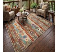 Générique Tapis Carré,Rouge, Bleu, Orange, Vert, Beige, Gris, Jaune, Marron, 200 x 200 cm, Lavable Tapis pour Décoration Maison Salon, Salle à Manger, Chambre,