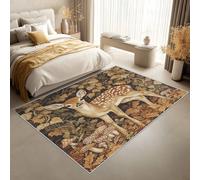 Générique Tapis Cerf Sika, Tapis Entree Interieur Champignons Vintage, Poils Antidérapant Courts Doux Moquette Paillasson Interieur Entree Un Nettoyage Facile 60 x 90 cm P-&130