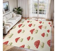 Générique Tapis Champignon, Tapis Entree Interieur Champignon Sauvage, Poils Antidérapant Courts Doux Moquette Paillasson Interieur Entree Un Nettoyage Facile 60 x 90 cm P-&57