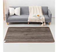 Générique Tapis Chauffant Infrarouge électrique, 200 x 300 cm, imperméable et antidérapant, avec Thermostat, Silencieux, idéal pour Le Yoga, Aspect Bois Gris, Chauffage d'appoint Parfait