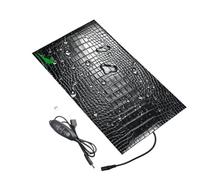 Générique Tapis Chauffant pour Reptile Tapis Simili-Cuir PU Imperméable 3 | Chauffage Réglable pour Reptile et Tortue Pour Gecko Léopard Tortue Serpent Lézard Terrarium Intér 33x17 cm