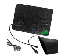 Générique Tapis Chauffant pour Reptile Tapis Simili-Cuir PU Imperméable 3 | Chauffage Réglable pour Reptile et Tortue Pour Gecko Léopard Tortue Serpent Lézard Terrarium Intér 15x21cm