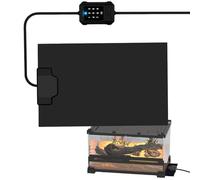 Générique Tapis Chauffant pour Reptiles | Tapis Chauffant pour Terrarium Bernard l'Hermite 14 Watt | Protection Thermique pour Terrarium Réglable en Température pour Tortue Gecko Lézard Amphibien