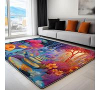 Générique Tapis Chemin Fantastique Magique, Soft-Touch Entretien Facile Antidérapant pour Salon Chambre à Coucher Enfant Tapis vestiaire Chambre décor - Multicolore Dimension: 140 x 200 cm